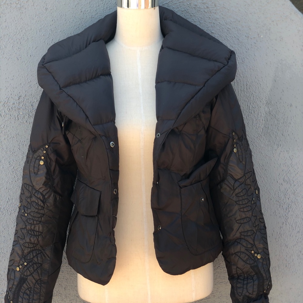 Johnny Was embroidered puffer size S